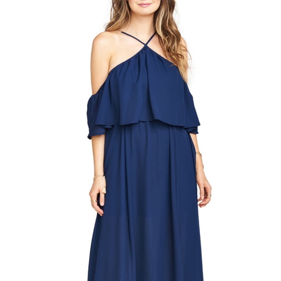 Show Me Your Mumu Rebecca Off-the-Shoulder Chiffon - Picture 1 of 6